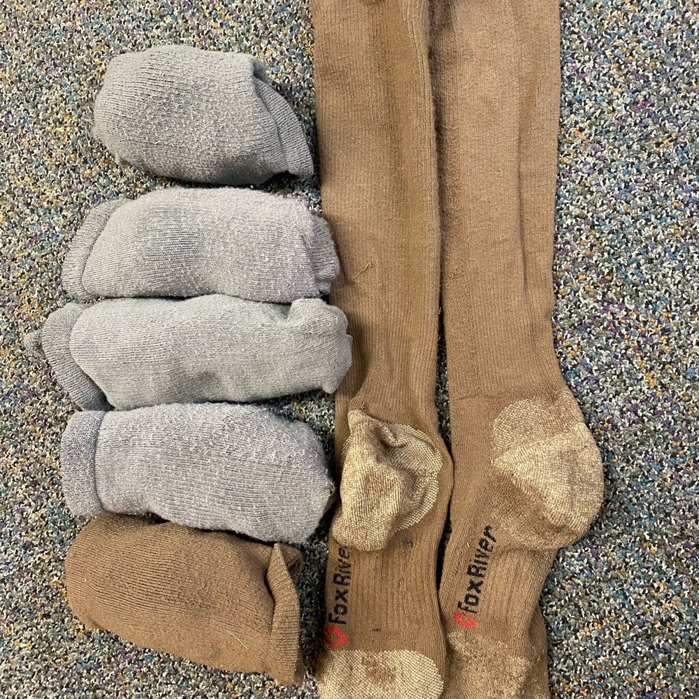 FoxRiver boot socks mens, size medium 6-8.5 boot size.